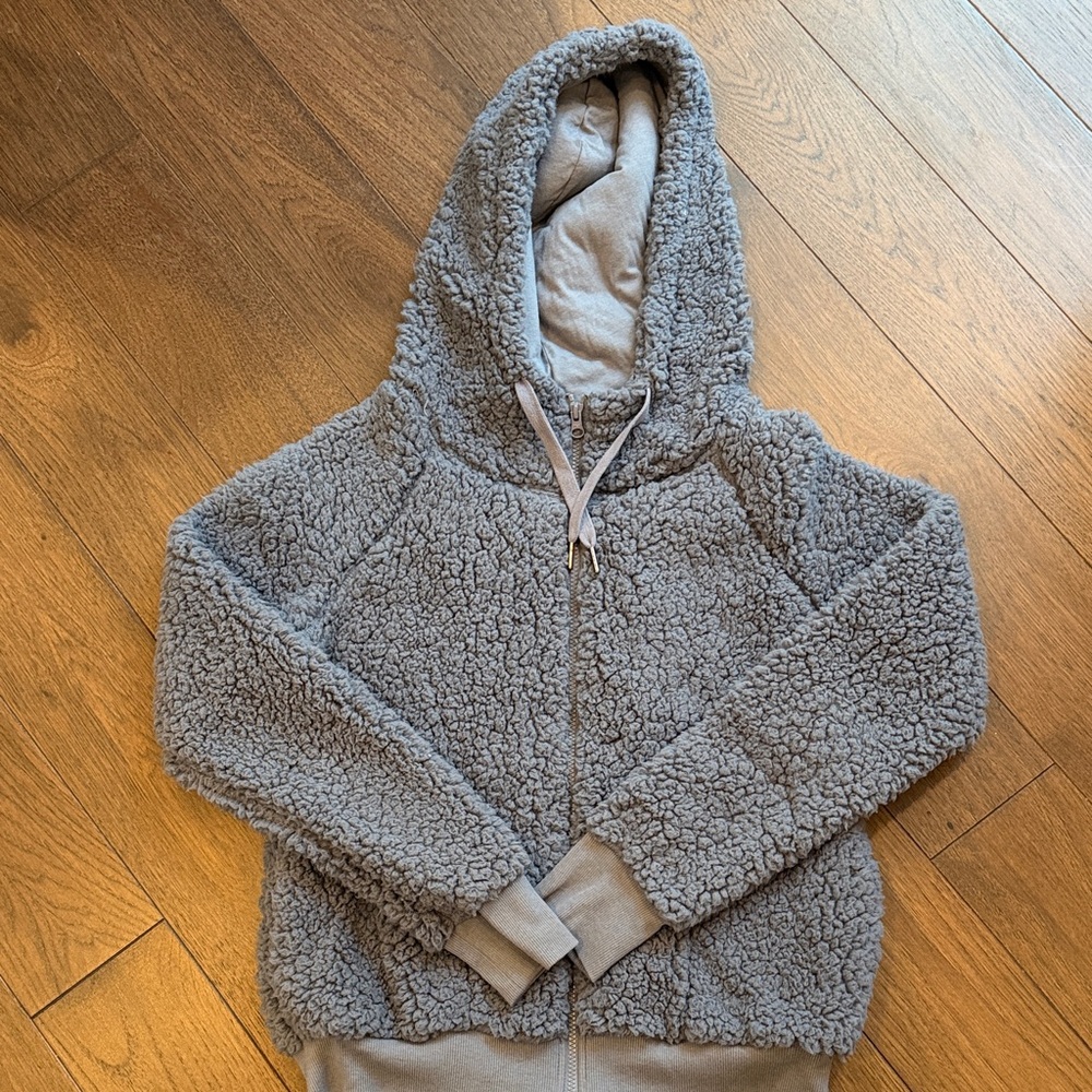 Z by Zella Cozy Blue Sherpa Hoodie Jacket Medium C12-002